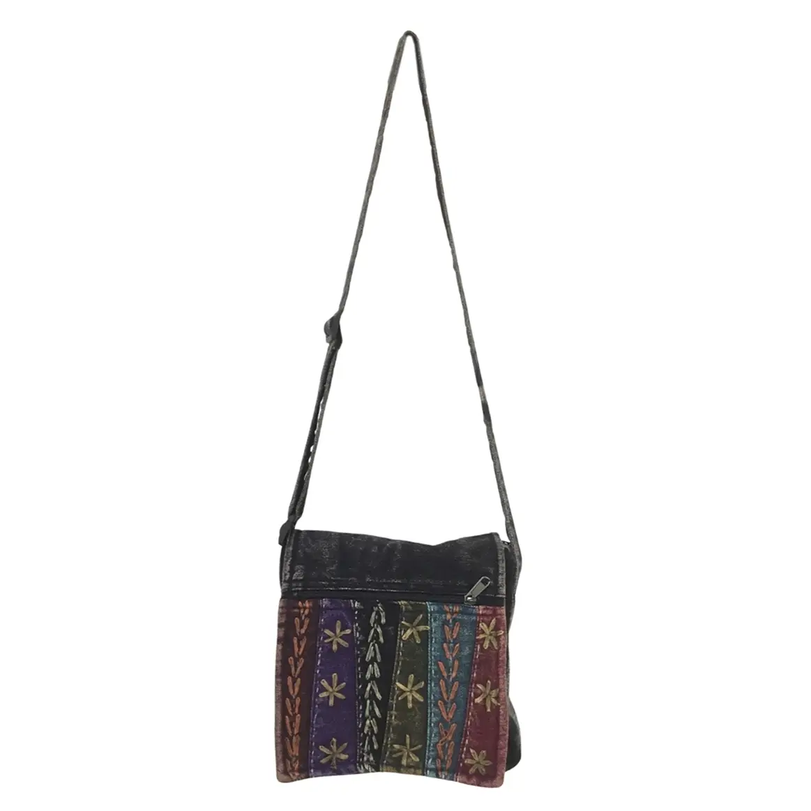 Embroidered Hippie Messenger Bag