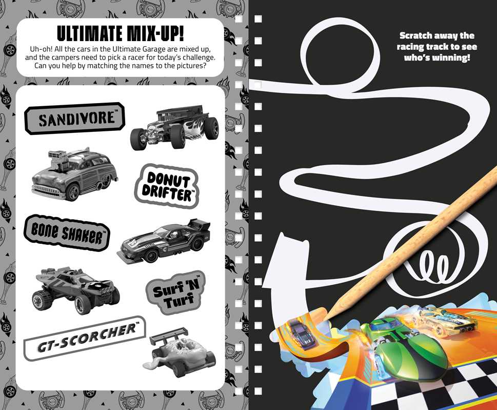 Hot Wheels Let’s Race Draw Scratch Art