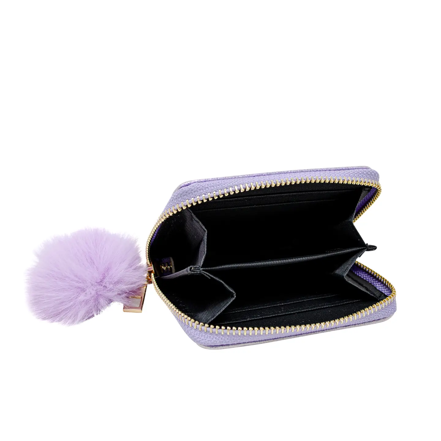 Girls Shiny Heart Patch Wallet