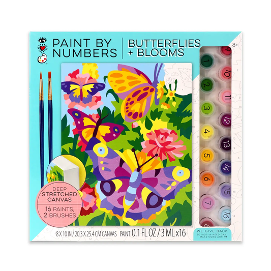 Paint By Numbers Butterflies + Blooms