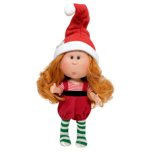 Little Mia Christmas Doll Girl Elf Red Hair