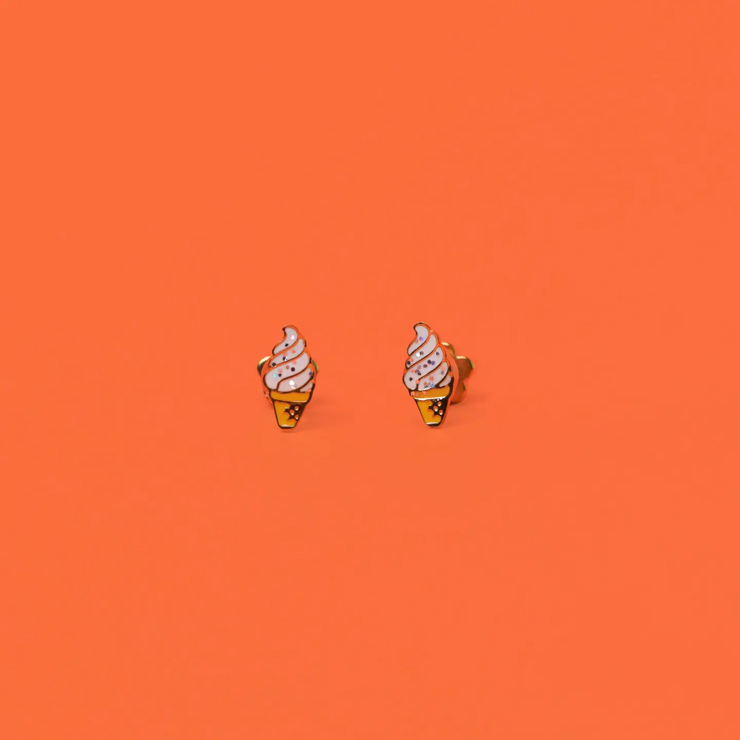 Ice Cream Flat Back Earrings