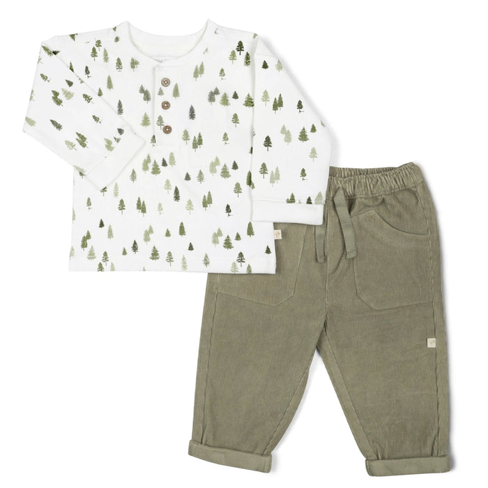 Kids Ribbed Pine Tree Tee