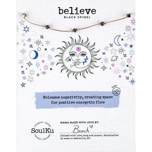 Celestial Necklace Black Spinel for Believe