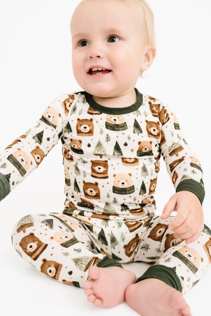 Kids Winter Bears Bamboo Pajamas