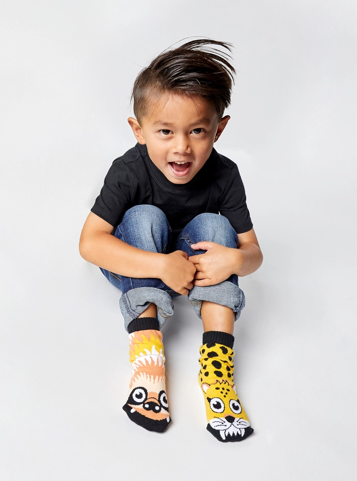 Pals Socks Sloth Cheetah