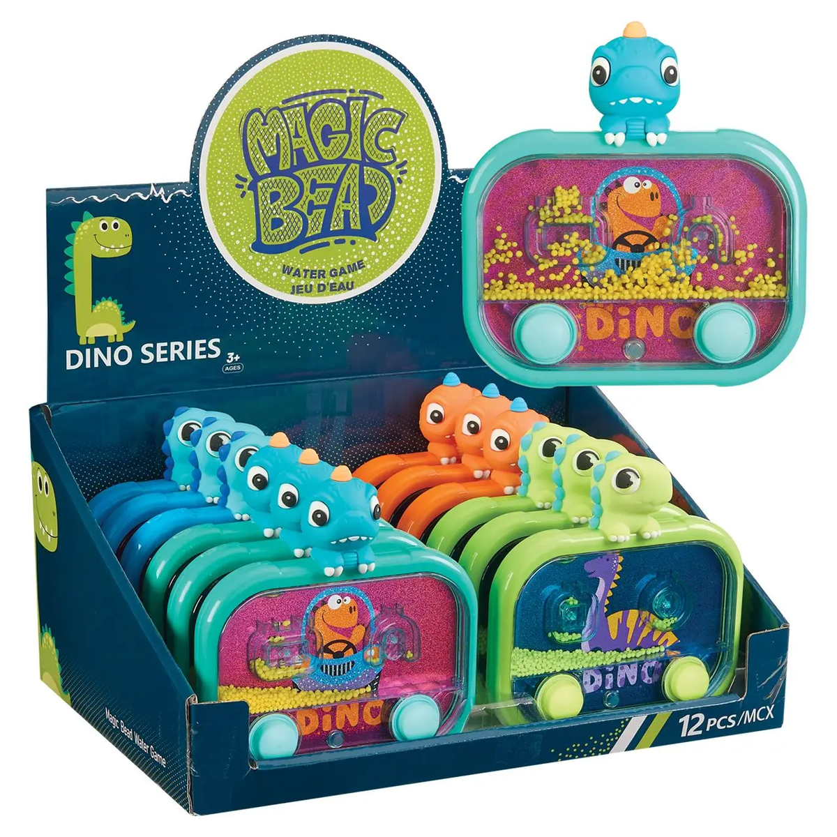 Light-Up Dino Micro Bead Water Game