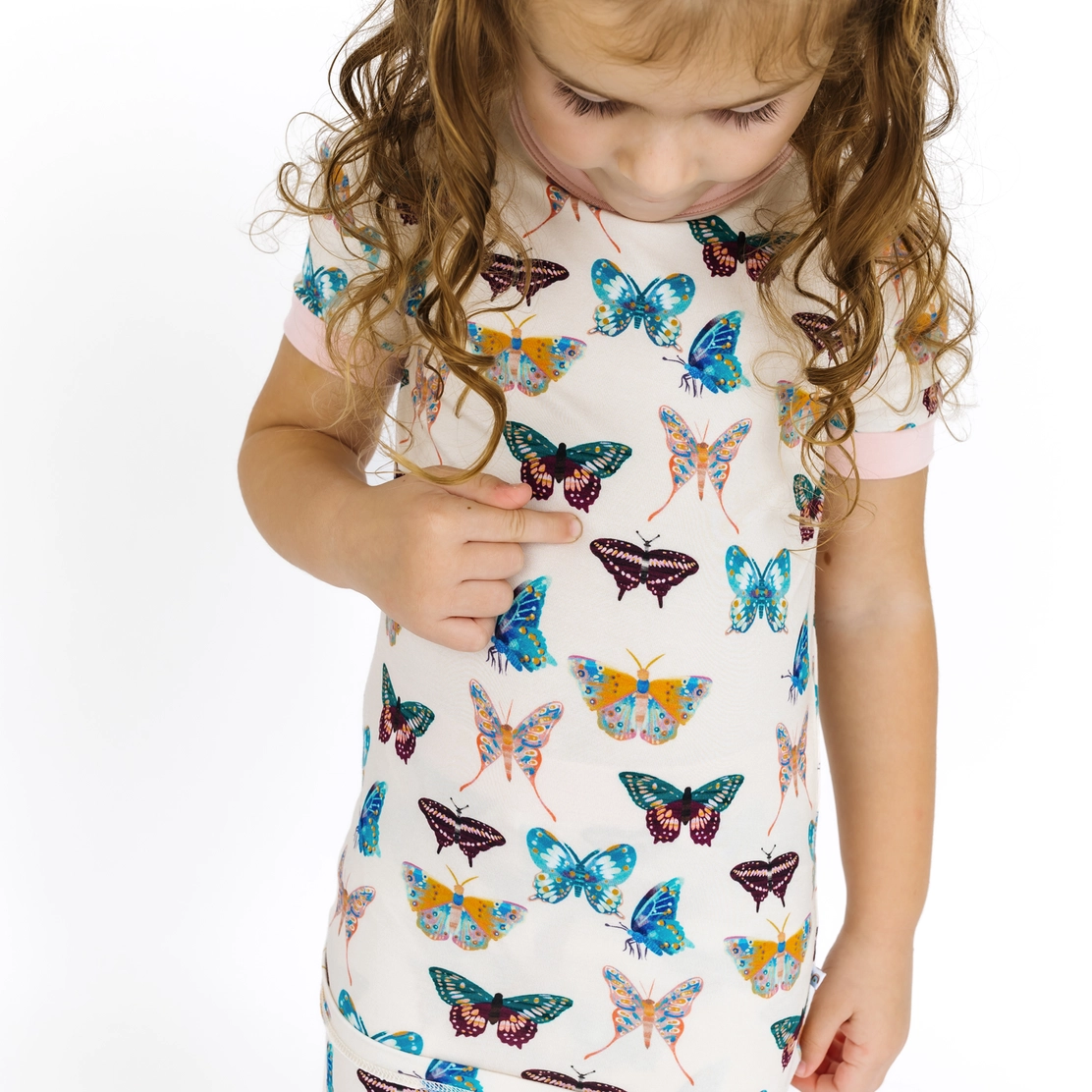Kids Bamboo Pajamas Wings of Paradise Butterflies