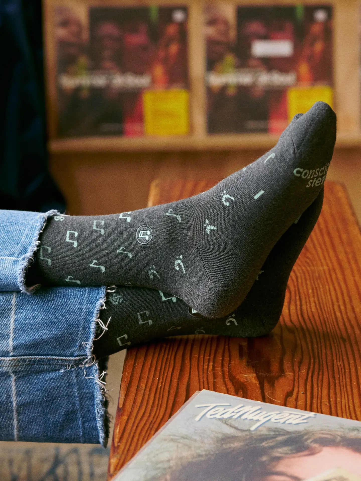 Socks That Support Music Notes