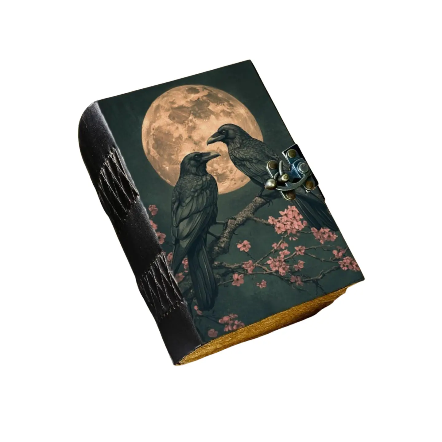 Ravens + Moon Vintage Leather Journal