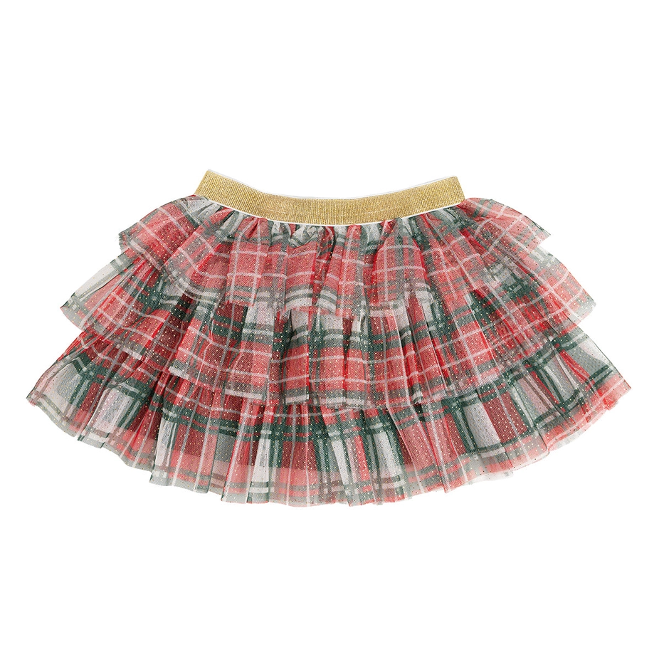 Girls Christmas Plaid Tutu