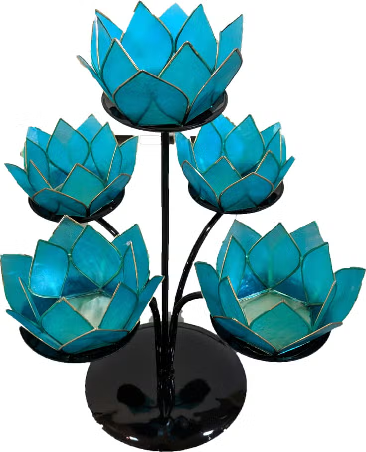 Metal Lotus Holder Mini Stand