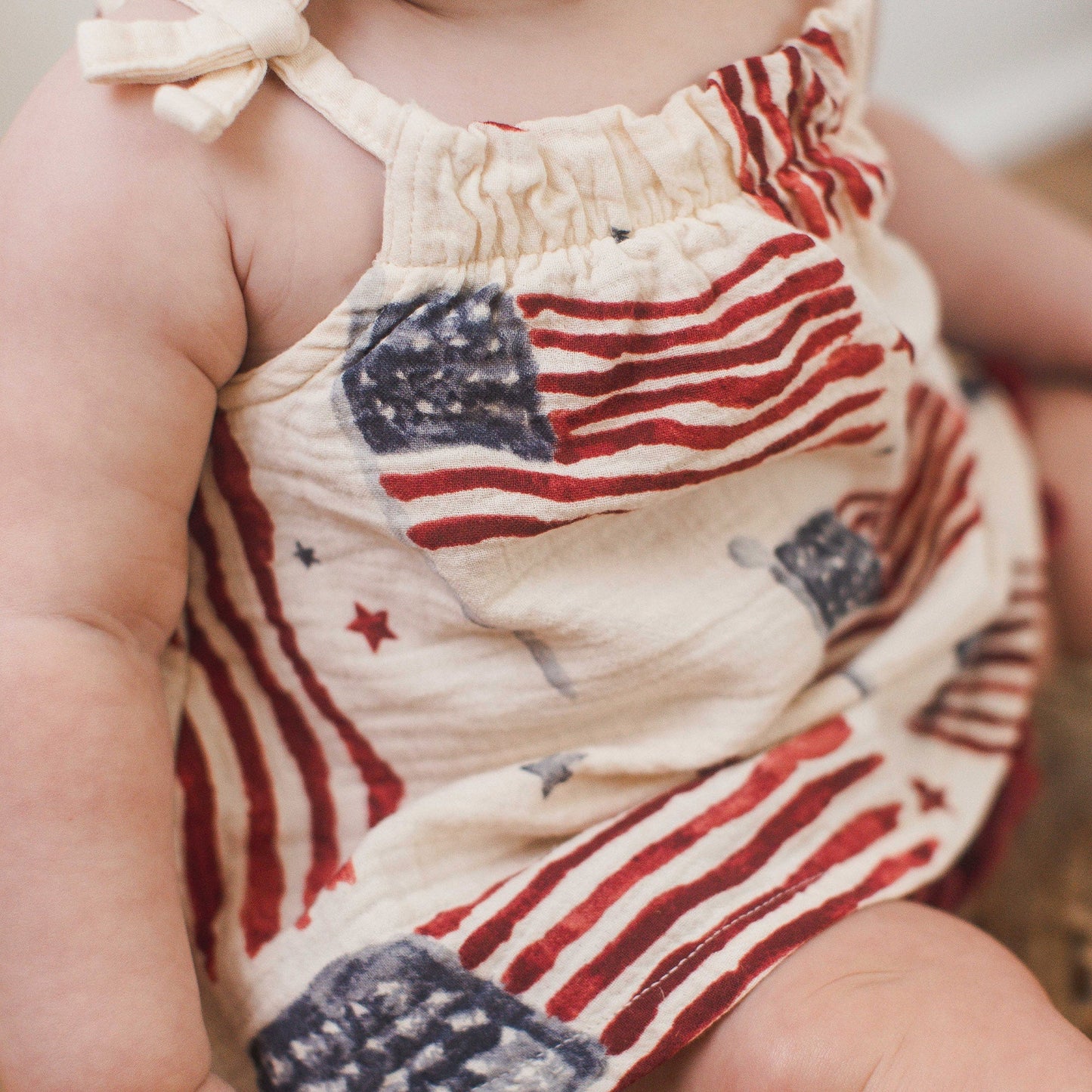 Baby American Flag Tank + Shorts Set