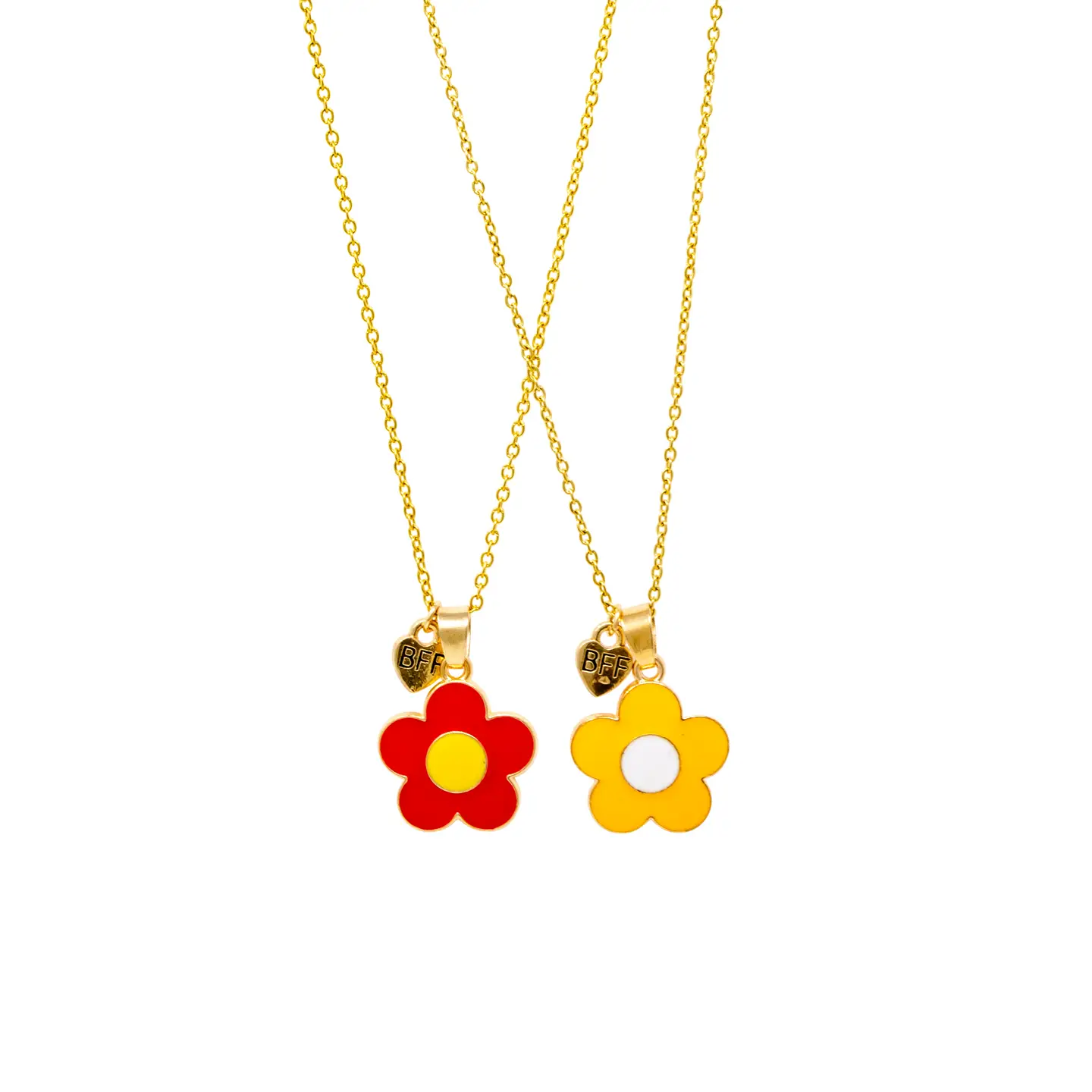 Girls Best Friends BFF Daisy Necklace Set