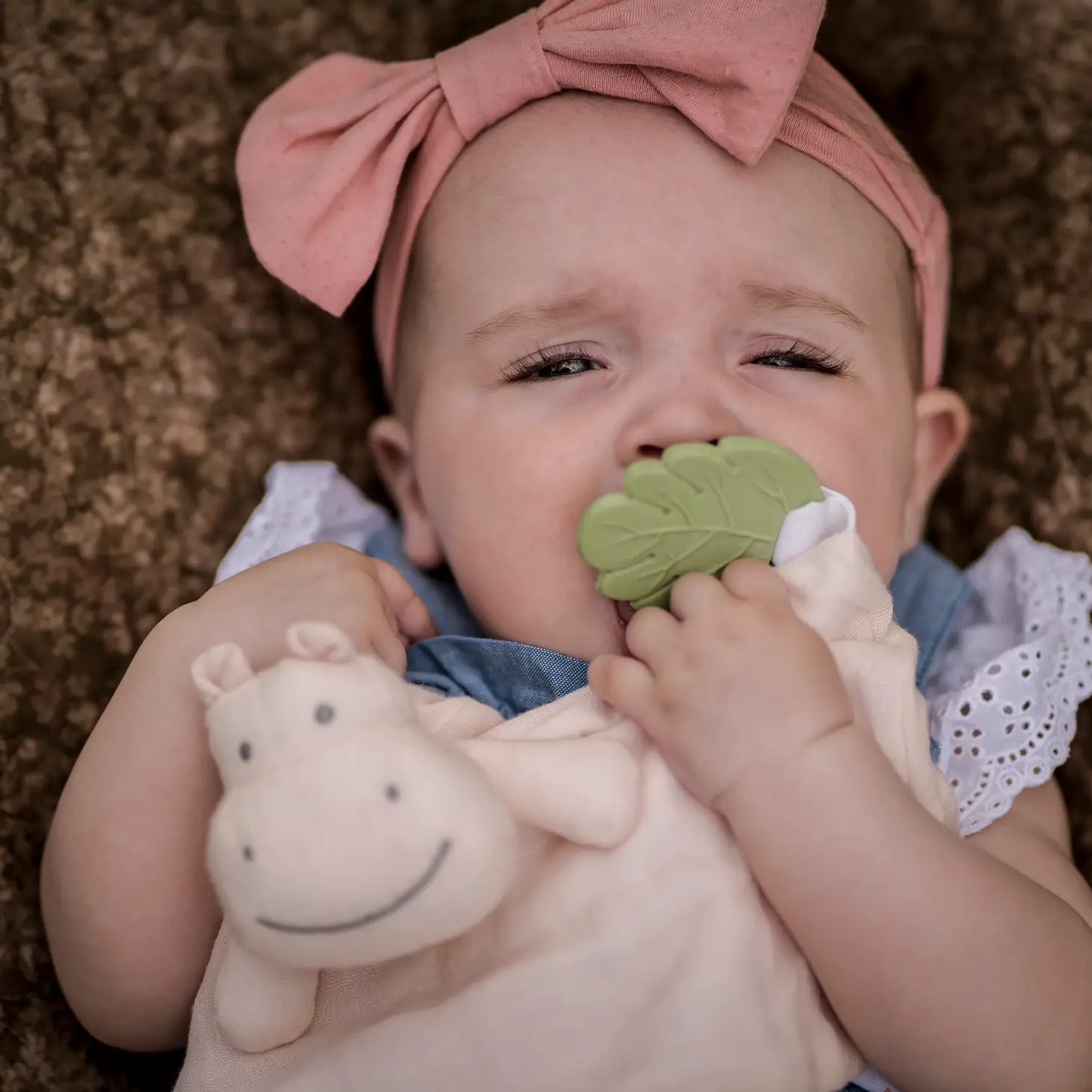 Organic Hippo Comfort Blankie