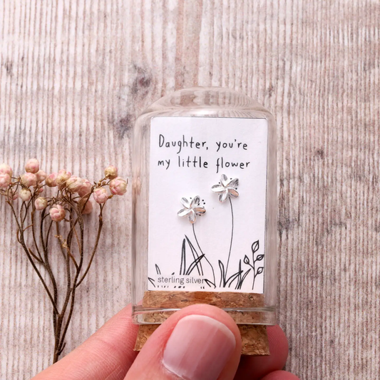Daughter My Little Flower Earrings