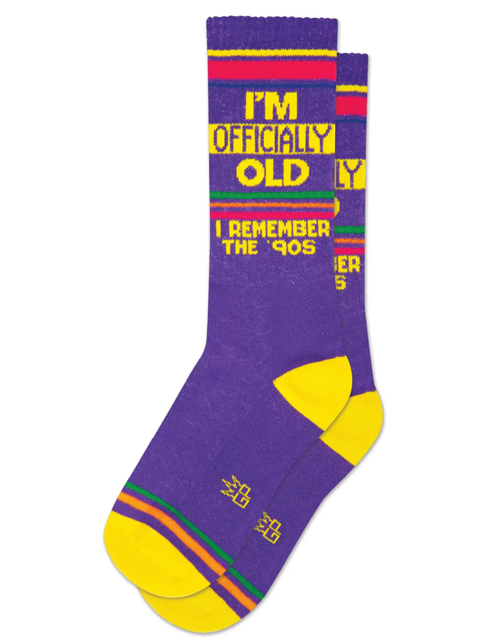 I'm Officially Old..I Remember the 90's Crew Socks