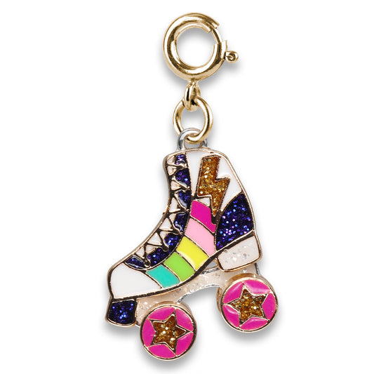 Charm It! Gold Rainbow Roller-Skate Charm