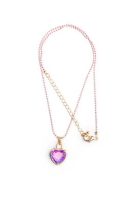 Girls Chic Lilac Love Necklace
