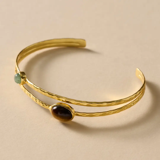 Sanja Tiger + Glass Stone Bracelet
