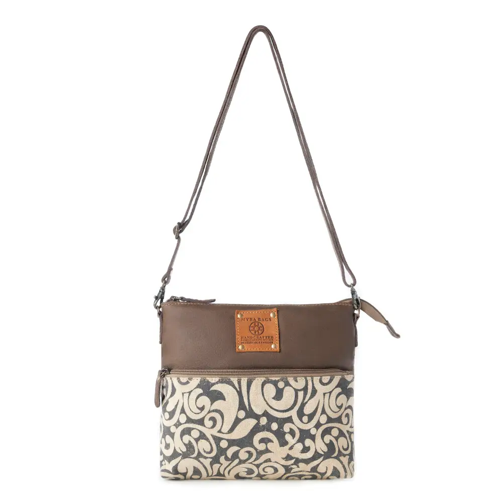 Wildprint Trail Ivory Canvas Crossbody Bag