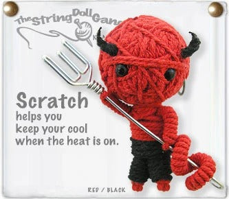 Scratch String Doll Keychain