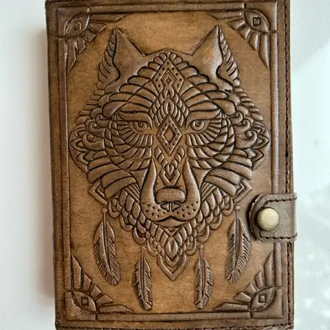 Wolf Snap Leather Journal