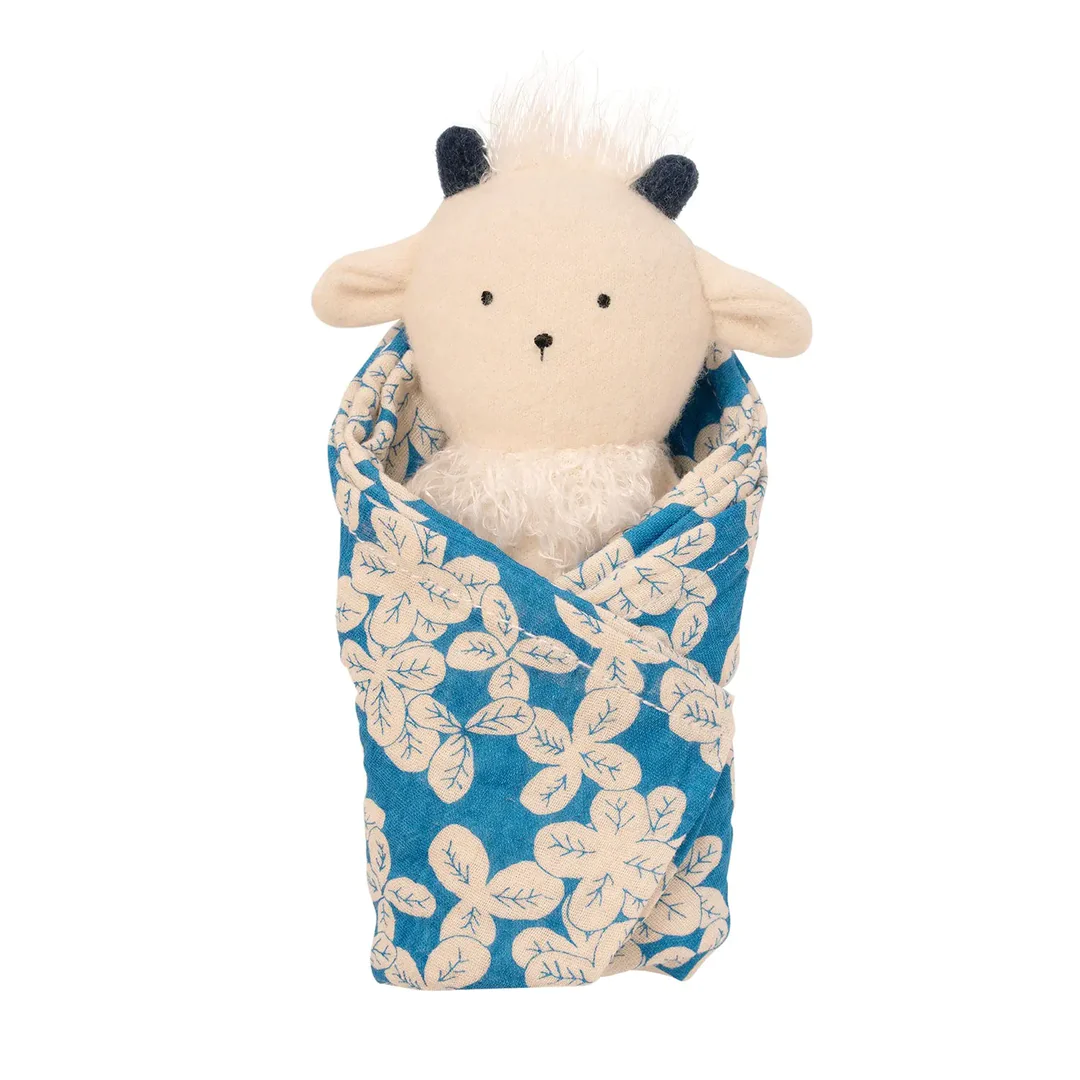 Goat Rattle + Burp Cloth