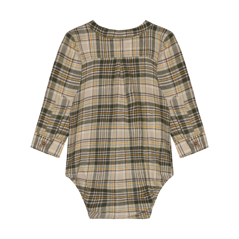 Baby Organic Plaid Onesie