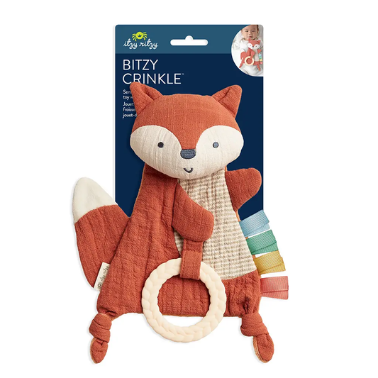 Fox Bitzy Crinkle Toy