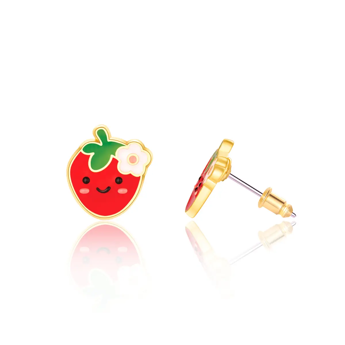 Berry Cute Strawberry Stud Earrings