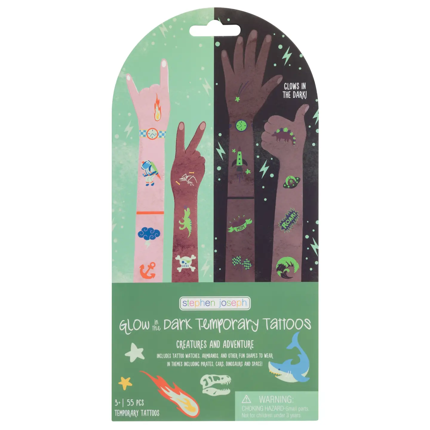 Kids Temporary Tattoos: Glow Creatures