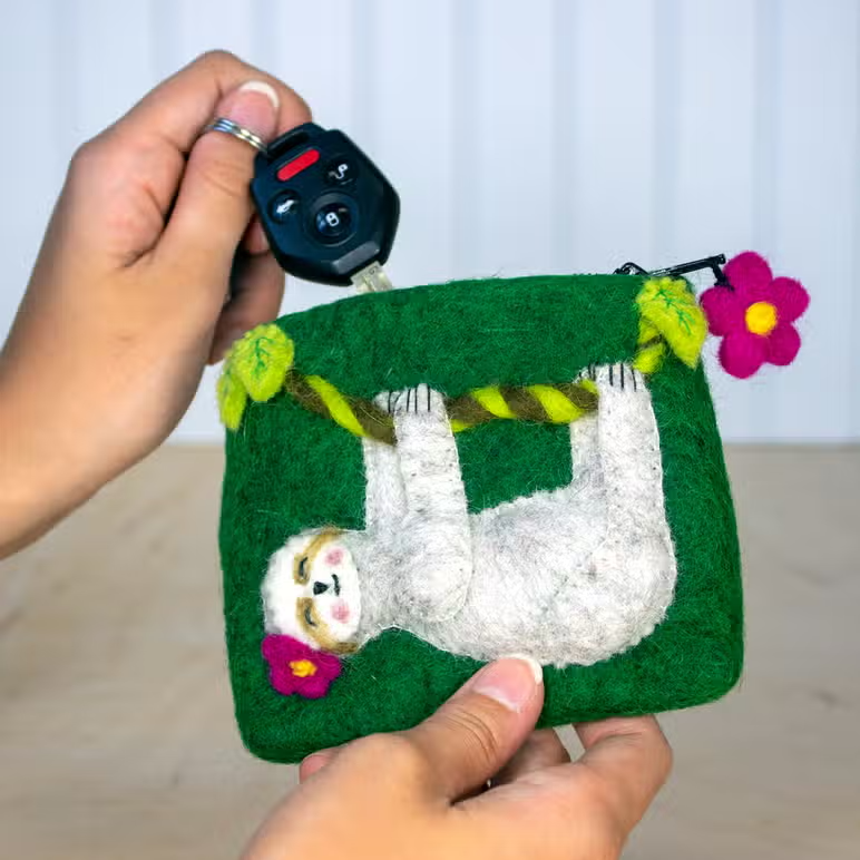 Coin Purse - Swingin' Sloth