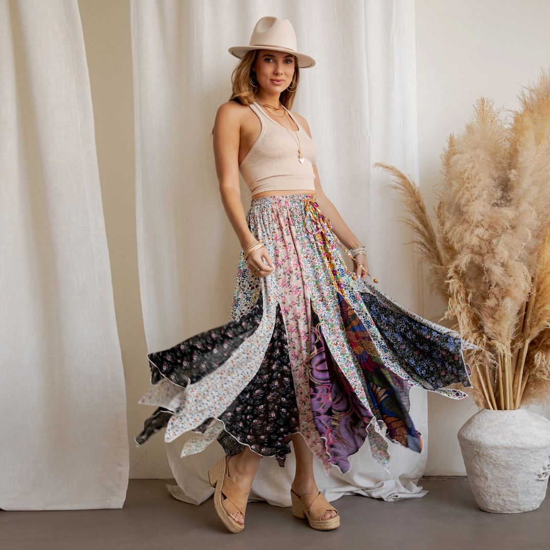 Artisan Bohemian Patchwork Skirt
