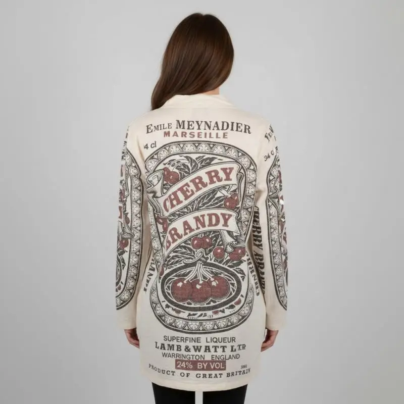 Cherry Brandy Long Cardigan