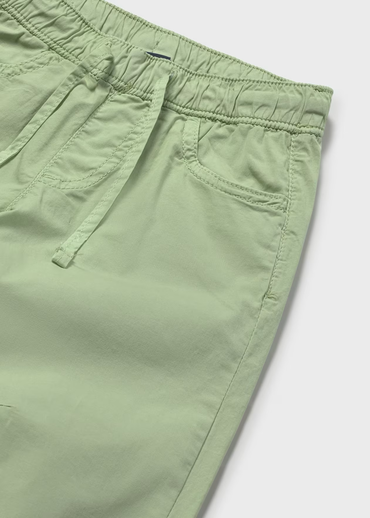 Boys Matcha Green Poplin Pants