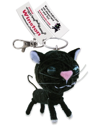 Winston Cat String Doll Keychain