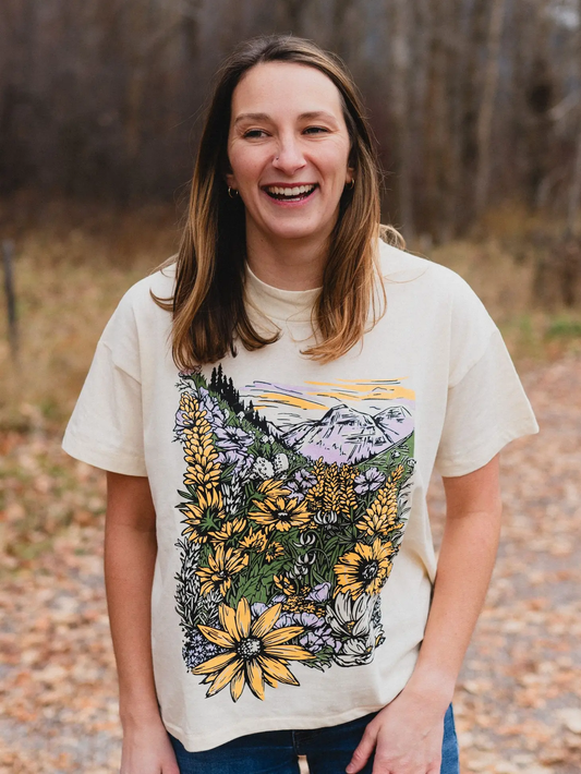 Flower Meadow Hi-Lo Tee