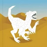 Paint by Stickers Kids Dinosaur