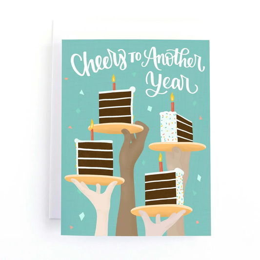 Cheers To Another Year Card