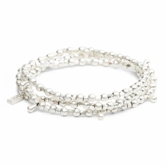 Metal Wrap Necklace/Bracelet/Anklet Classic Silver