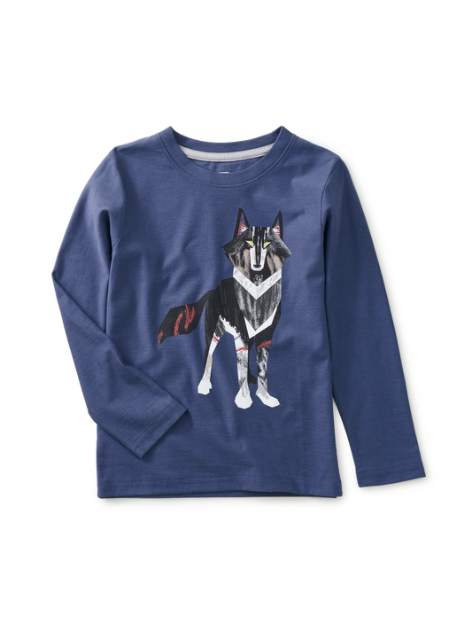 Kids Artic Wolf Sleeve Graphic Tee