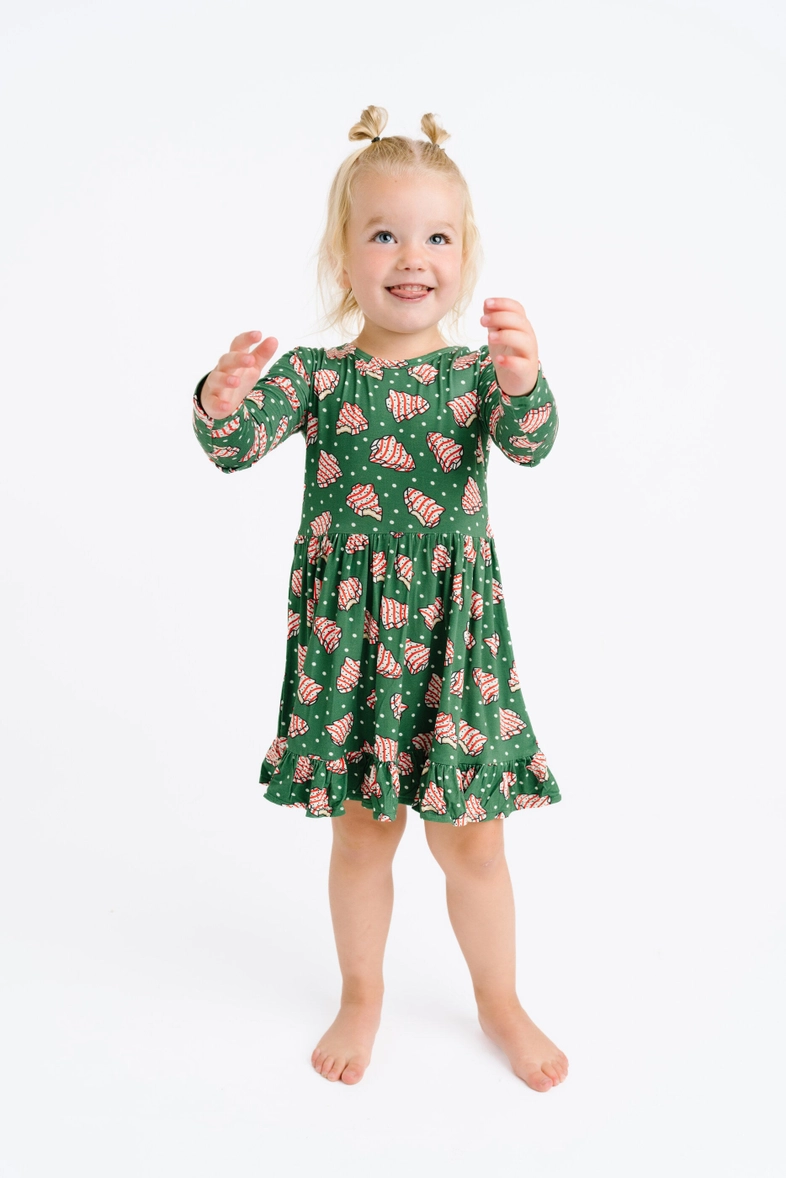 Girls Tree Treats Bamboo Dress
