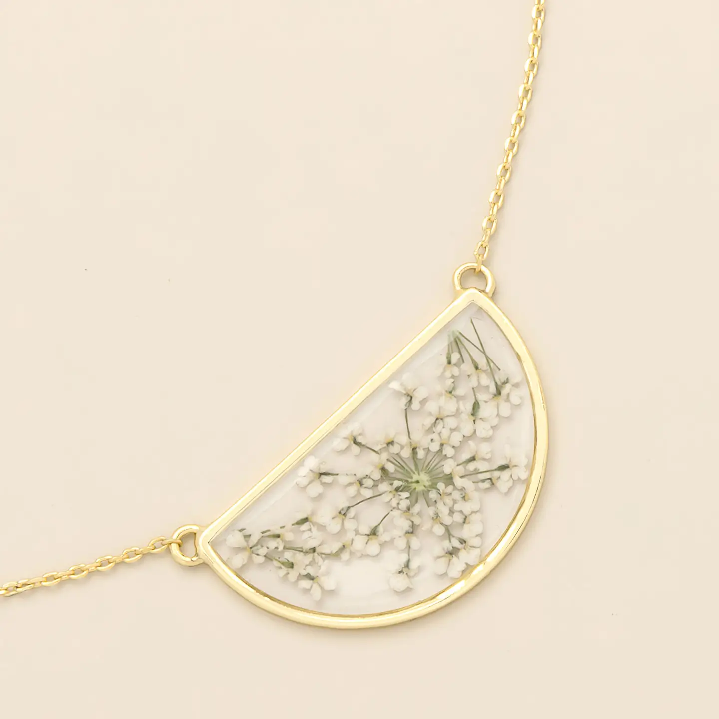 Pressed Flower Necklace