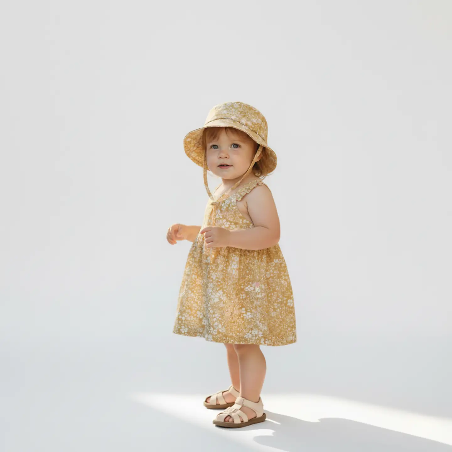 Yellow Blossom Organic Bucket Sun Hat
