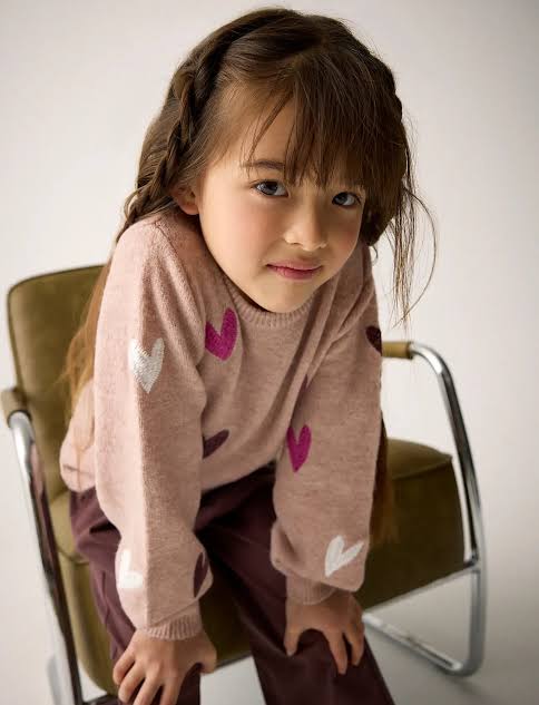 Girls Heart Sweater