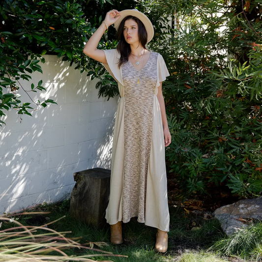 Boho Knit Dress Panel