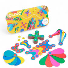 Clixo Rainbow Magnetic Toy Set