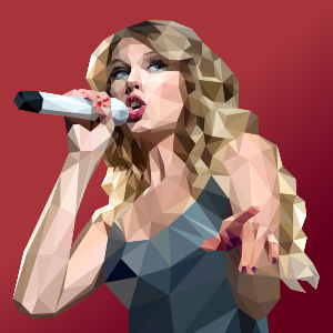 Taylor Swift Painting With Stickers