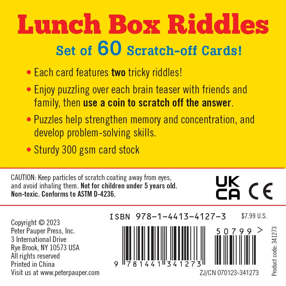 Lunch Box Riddles Scratch Off